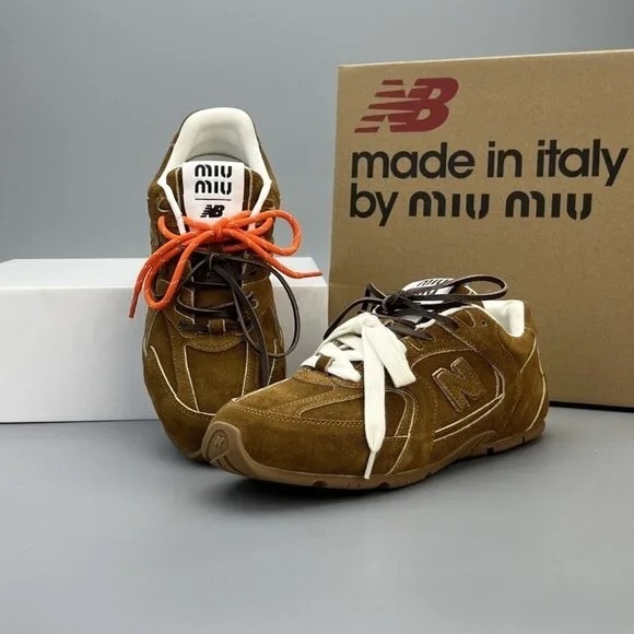 New Balance Shoes - New Balance Brown and White Men's Sneakers